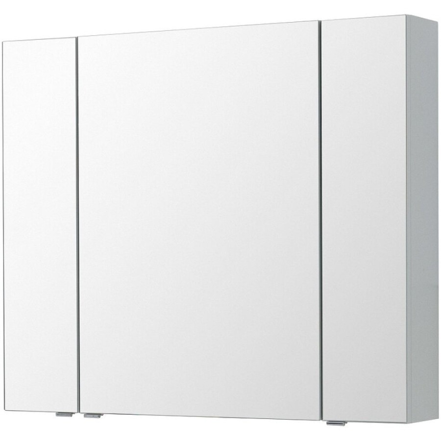 Зеркальный шкаф Aquanet Алвита New, 100 см, цвет серый матовый, 277544