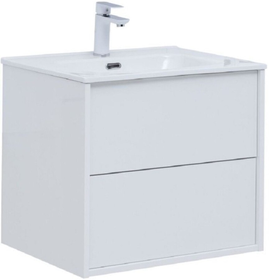 Тумба под раковину Aquanet Lino 60 см, 287540, белый