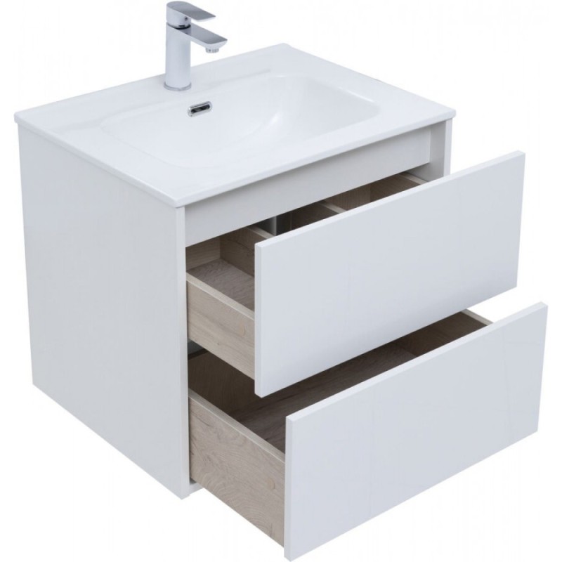 Тумба под раковину Aquanet Lino 60 см, 287540, белый