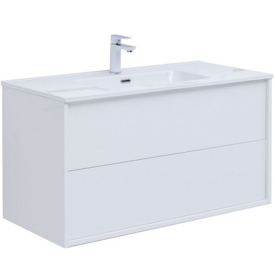 Тумба под раковину Aquanet Lino 80 см, 287542, белый