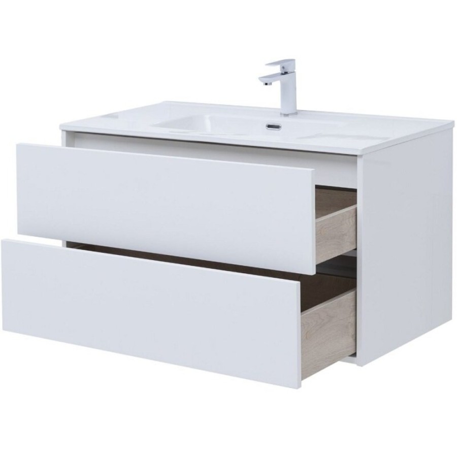 Тумба под раковину Aquanet Lino 80 см, 287542, белый