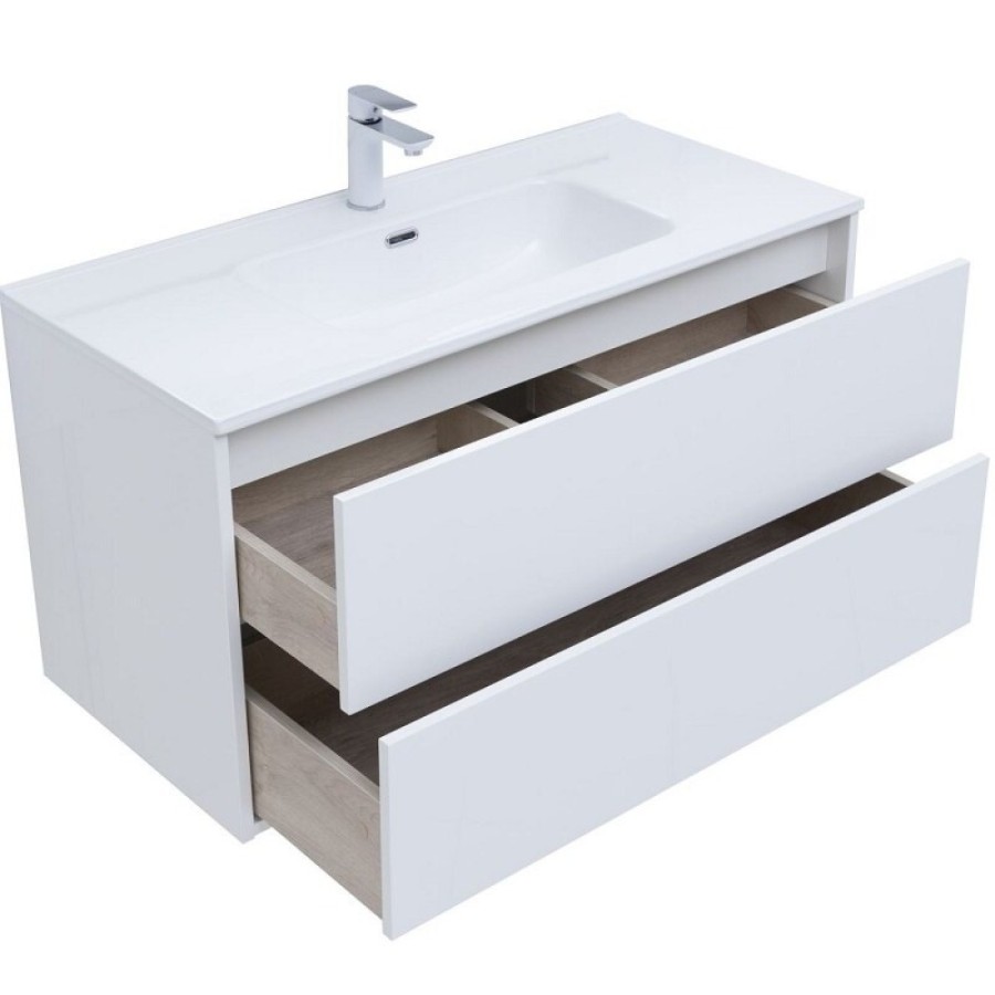 Тумба под раковину Aquanet Lino 80 см, 287542, белый