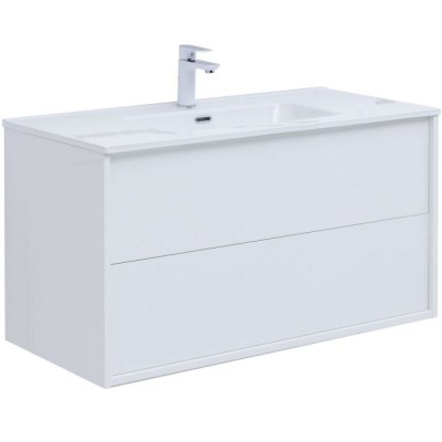 Тумба под раковину Aquanet Lino 100 см, 287544, белый
