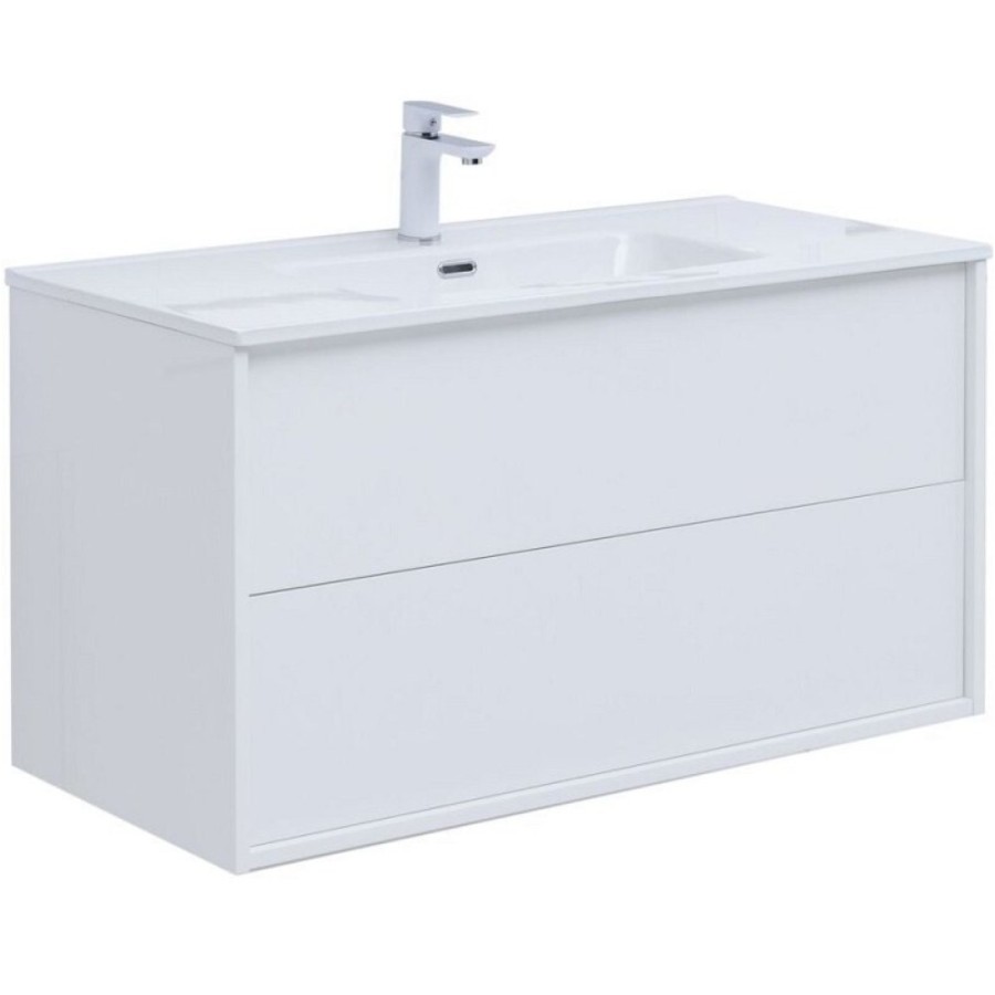 Тумба под раковину Aquanet Lino 100 см, 287544, белый