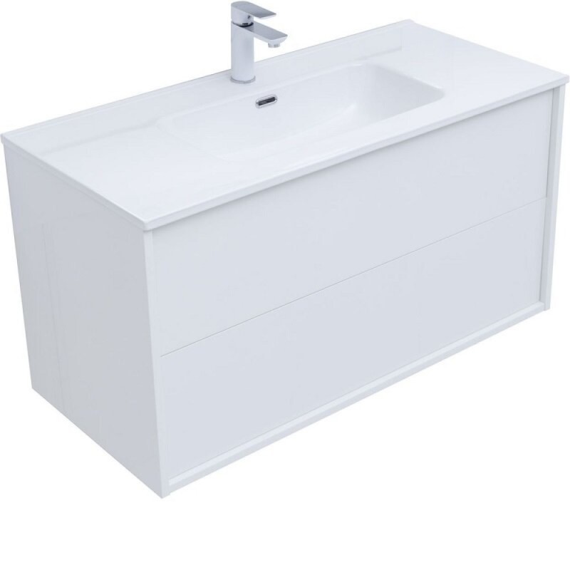 Тумба под раковину Aquanet Lino 100 см, 287544, белый