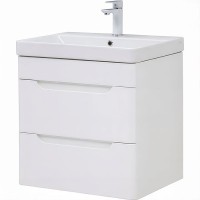 Тумба под раковину Aquanet София 60 см, подвесная, цвет белый, 288905