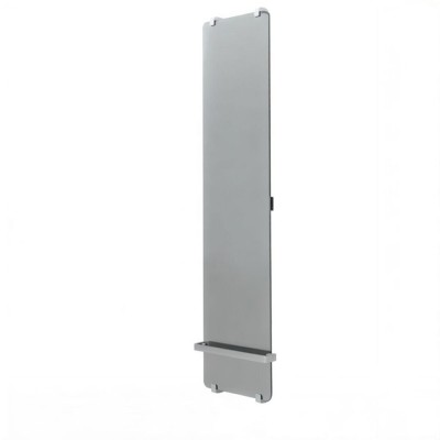Полотенцесушитель электрический Allen Brau Infinity 00288923, ширина 44 см, высота 180 см, рейлинг, крепление, зеркальное стекло/серебро браш