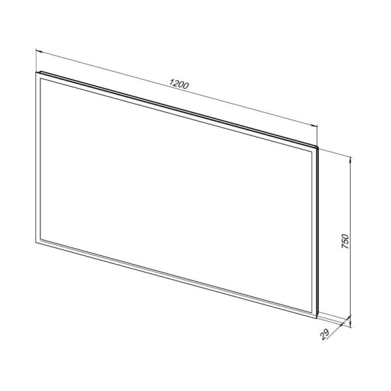 Зеркало Aquanet Оптима 288968, 120 см, с LED подсветкой, часами, цвет белый матовый