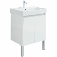 Тумба под раковину Aquanet Nova Lite 298847, 60 см, цвет белый глянец
