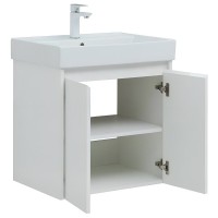 Тумба под раковину Aquanet Nova Lite 298847, 60 см, цвет белый глянец