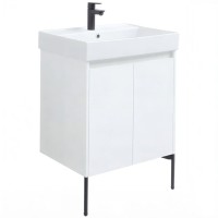 Тумба под раковину Aquanet Nova Lite 298847, 60 см, цвет белый глянец