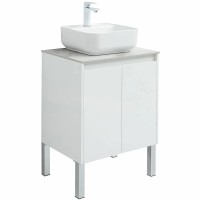 Тумба под раковину Aquanet Nova Lite 298847, 60 см, цвет белый глянец