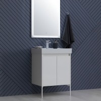 Тумба под раковину Aquanet Nova Lite 298847, 60 см, цвет белый глянец