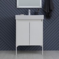 Тумба под раковину Aquanet Nova Lite 298847, 60 см, цвет белый глянец