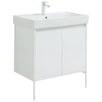 Тумба под раковину Aquanet Nova Lite 298850, 75 см, цвет белый глянец