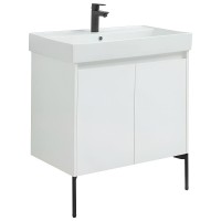 Тумба под раковину Aquanet Nova Lite 298850, 75 см, цвет белый глянец