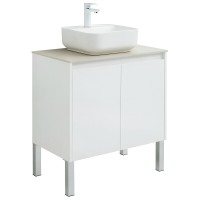 Тумба под раковину Aquanet Nova Lite 298850, 75 см, цвет белый глянец