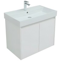 Тумба под раковину Aquanet Nova Lite 298850, 75 см, цвет белый глянец