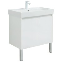 Тумба под раковину Aquanet Nova Lite 298850, 75 см, цвет белый глянец