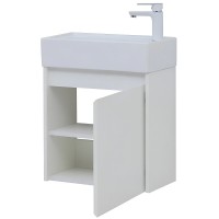 Тумба под раковину Aquanet Nova Lite 298853, 50 см, цвет белый глянец