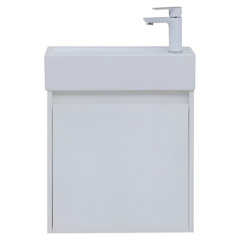 Тумба под раковину Aquanet Nova Lite 298853, 50 см, цвет белый глянец