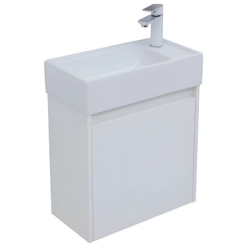 Тумба под раковину Aquanet Nova Lite 298853, 50 см, цвет белый глянец