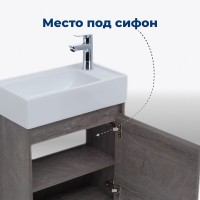 Тумба под раковину Aquanet Nova Lite 298854, 50 см, цвет дуб рошелье
