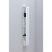 Полка Aquanet Магнум 302240, вертикальная, 20 х 130 см, белый матовый