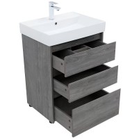 Тумба под раковину Aquanet Nova Lite 302470, 60 см, напольная, цвет дуб рошелье