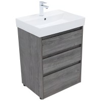 Тумба под раковину Aquanet Nova Lite 302470, 60 см, напольная, цвет дуб рошелье
