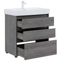Тумба под раковину Aquanet Nova Lite 302473, 75 см, напольная, цвет дуб рошелье