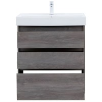 Тумба под раковину Aquanet Nova Lite 302473, 75 см, напольная, цвет дуб рошелье