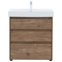 Тумба под раковину Aquanet Nova Lite 302474, 75 см, напольная, цвет дуб рустикальный