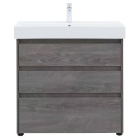 Тумба под раковину Aquanet Nova Lite 302476, 85 см, напольная, цвет дуб рошелье
