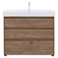 Тумба под раковину Aquanet Nova Lite 302480, 100 см, напольная, цвет дуб рустикальный