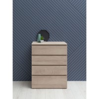 Комод Aquanet Сканди, 80 x 48.3 х 101.7 см, напольный, 4 ящика, дуб эдгрейн, 00302541