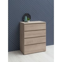 Комод Aquanet Сканди, 80 x 48.3 х 101.7 см, напольный, 4 ящика, дуб эдгрейн, 00302541