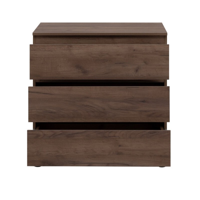 Комод Aquanet Сканди, 80 x 48.3 х 79.7 см, напольный, 3 ящика, дуб крафт, 00302544