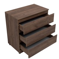 Комод Aquanet Сканди, 80 x 48.3 х 79.7 см, напольный, 3 ящика, дуб крафт, 00302544