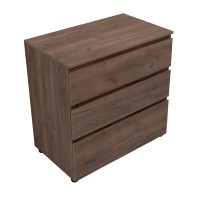 Комод Aquanet Сканди, 80 x 48.3 х 79.7 см, напольный, 3 ящика, дуб крафт, 00302544