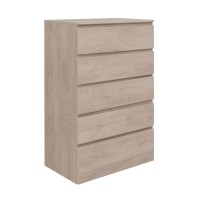 Комод Aquanet Сканди, 80 x 48.3 х 124.7 см, напольный, 6 ящиков, дуб эдгрейн, 00302545