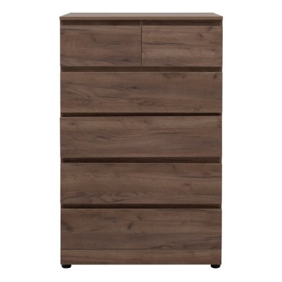 Комод Aquanet Сканди, 80 x 48.3 х 124.7 см, напольный, 6 ящиков, дуб крафт, 00302546