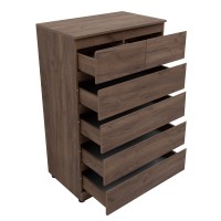 Комод Aquanet Сканди, 80 x 48.3 х 124.7 см, напольный, 6 ящиков, дуб крафт, 00302546