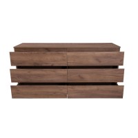 Комод Aquanet Сканди, 160 x 48.3 х 79.7 см, напольный, 6 ящиков, дуб крафт, 00302548