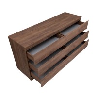 Комод Aquanet Сканди, 160 x 48.3 х 79.7 см, напольный, 6 ящиков, дуб крафт, 00302548