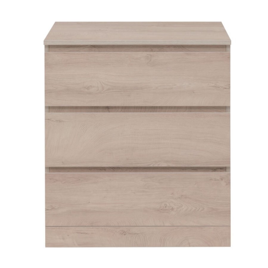 Комод Aquanet Сканди, 70 x 40.3 х 79.7 см, напольный, 3 ящика, дуб эдгрейн, 00302549