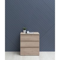 Комод Aquanet Сканди, 70 x 40.3 х 79.7 см, напольный, 3 ящика, дуб эдгрейн, 00302549