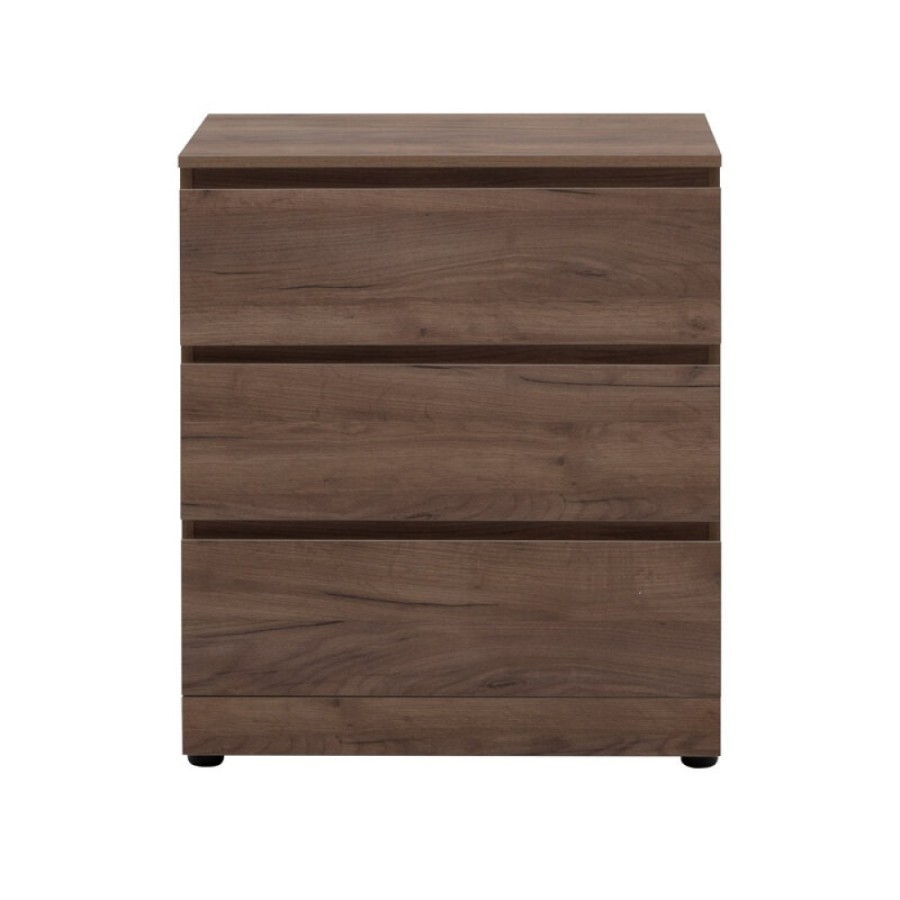 Комод Aquanet Сканди, 70 x 40.3 х 79.7 см, напольный, 3 ящика, дуб крафт, 00302550