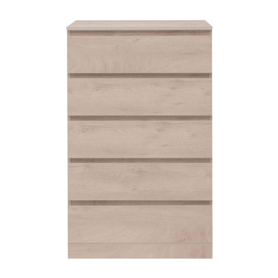 Комод Aquanet Сканди, 70 x 40.3 х 113.7 см, напольный, 5 ящиков, дуб эдгрейн, 00302551