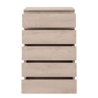 Комод Aquanet Сканди, 70 x 40.3 х 113.7 см, напольный, 5 ящиков, дуб эдгрейн, 00302551